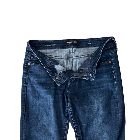 Liverpool Jeans Company The Slim Boyfriend Denim Blue Jeans Size 4 - Picture 5 of 11